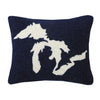 Great Lakes Hook Pillow Poly Filled