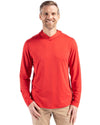 Cutter & Buck Coastline Eco Recycled Mens Hooded Shirt: Elemental Grey / 3XL / MCK01330