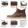 Men's Ankle Deck Boots: Grey