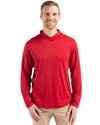 Cutter & Buck Coastline Eco Recycled Mens Hooded Shirt: Elemental Grey / 3XL / MCK01330