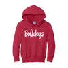 Romeo Bulldog Puff Print Youth Hoodie