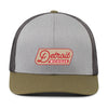 Classic Detroit Michigan Fitted Meshback Hat