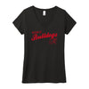 Ladies Romeo Bulldogs Classic V-neck T-shirt