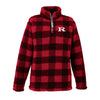 Romeo Bulldogs Buffalo Plaid Sherpa Ladies Quarter-Zip