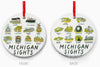 Michigan Sights Ceramic Ornament